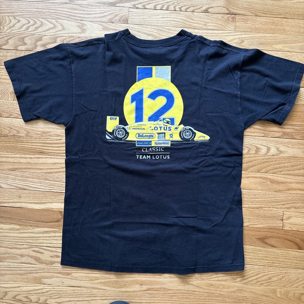 Vintage Ayrton Senna Lotus Type 99 T Shirt Size XL Rare